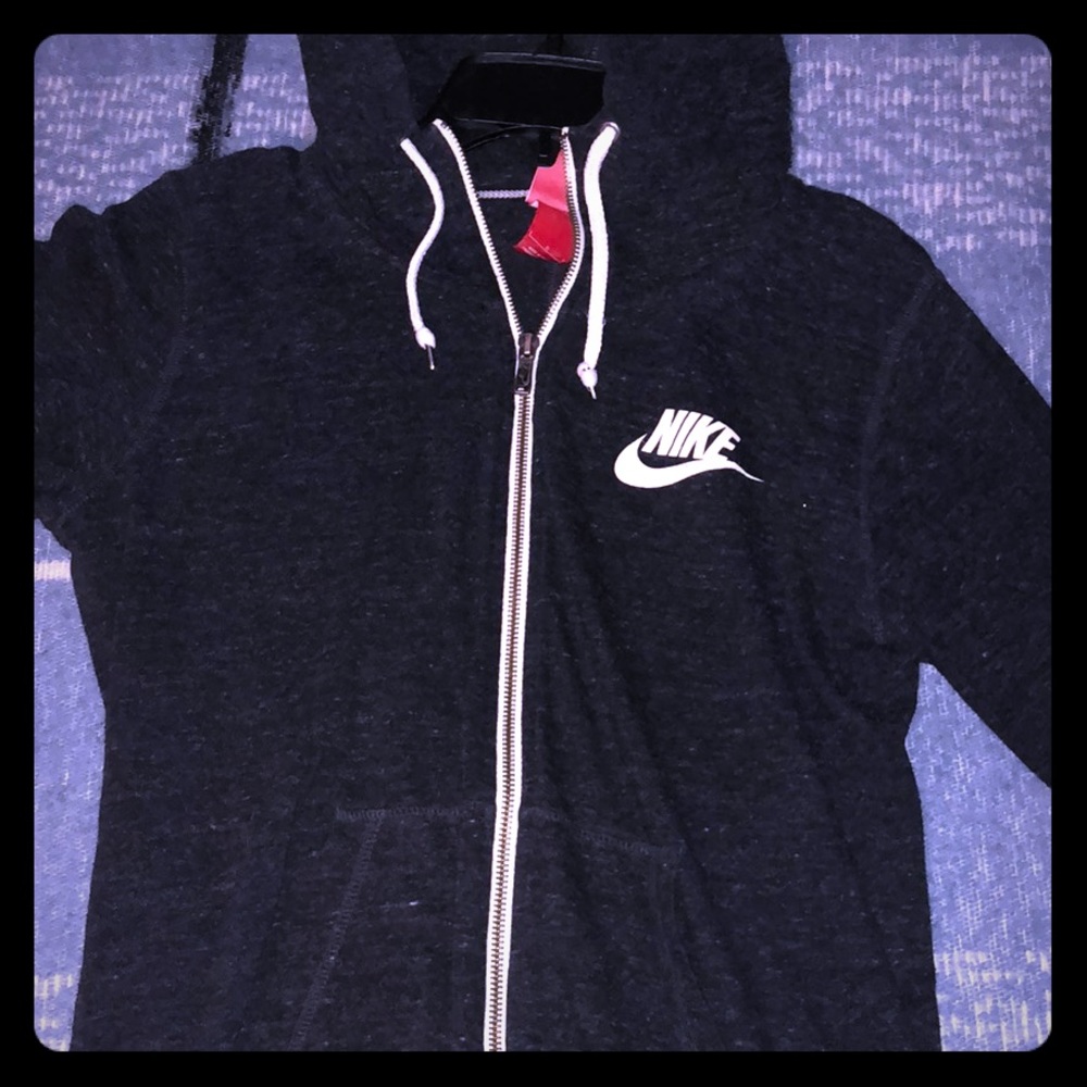 Nike dark grey zip jacket